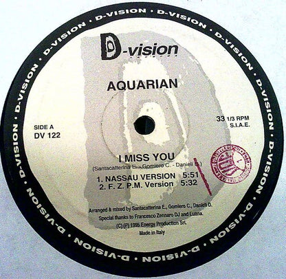 Aquarian (2) : I Miss You (12")