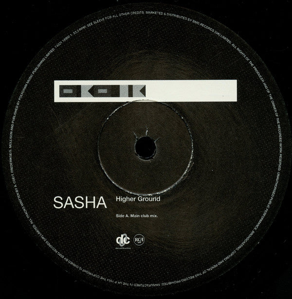 Sasha : Higher Ground (12")