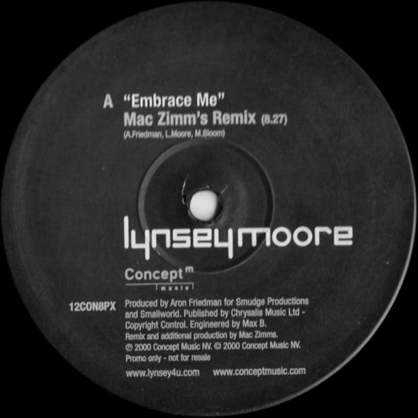 Lynsey Moore : Embrace Me (12", Promo)