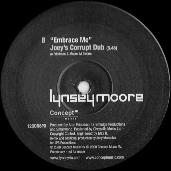 Lynsey Moore : Embrace Me (12", Promo)