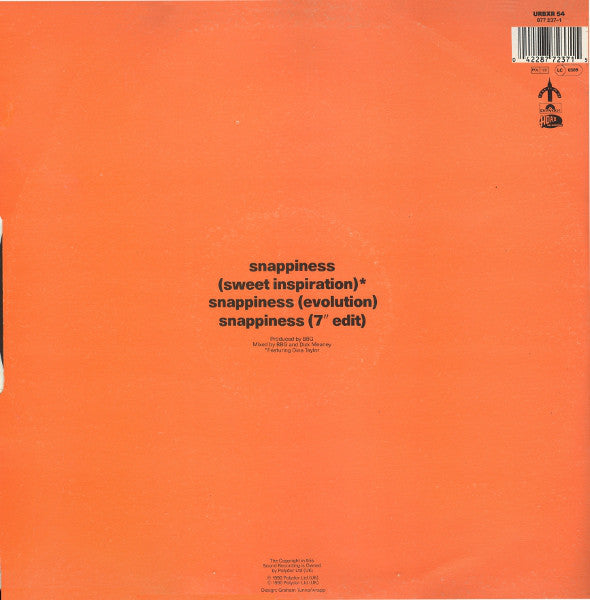 BBG : Snappiness (Remix) (12")