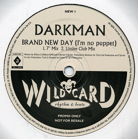 Darkman : Brand New Day (I'm No Puppet) (12", Promo)