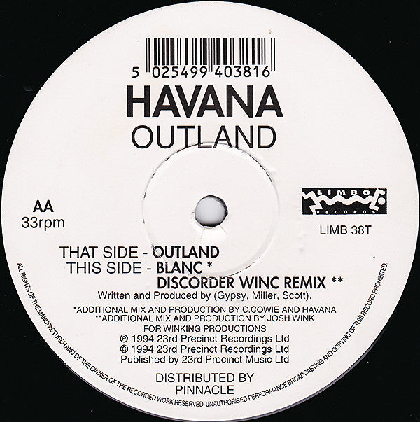 Havana : Outland (12")