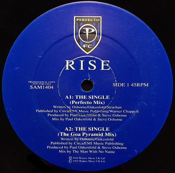 Rise : The Single (12", Promo)