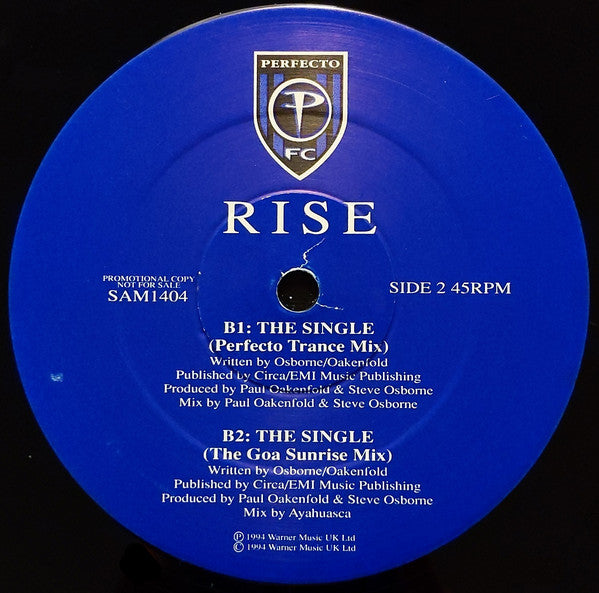 Rise : The Single (12", Promo)