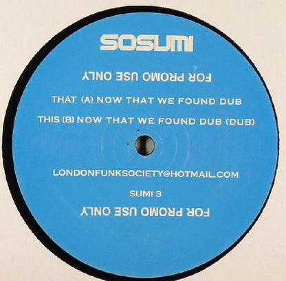 London Funk Society : Now That We Found Dub (12", Promo)