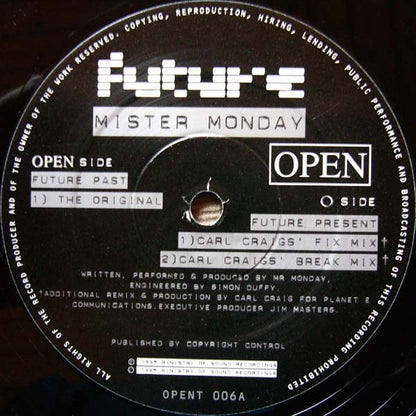 Mister Monday* : Future (12")