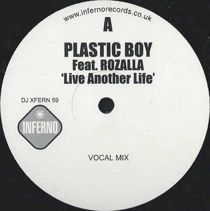 Plastic Boy Feat. Rozalla : Live Another Life (12", Single, Promo)