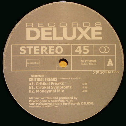 Sharpside : Critikal Freaks E.P. (12", EP)