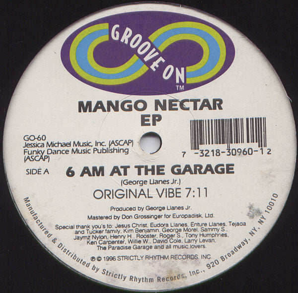 George Llanes, Jr. : Mango Nectar EP (12", EP)