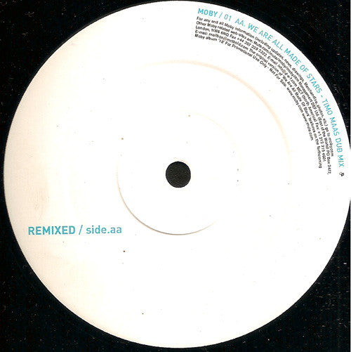 Moby : We Are All Made Of Stars (Remixed) (12", Single, Promo)