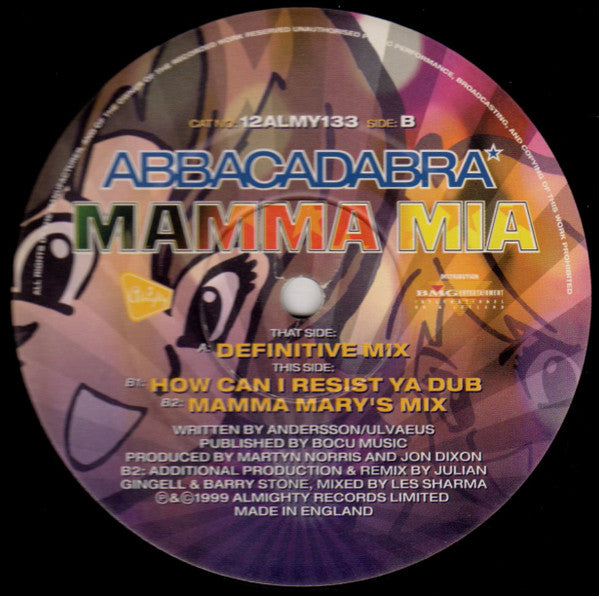 Abbacadabra : Mamma Mia (12")