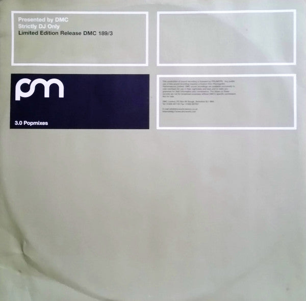 Various : Pop Mixes 189 (12", Ltd)