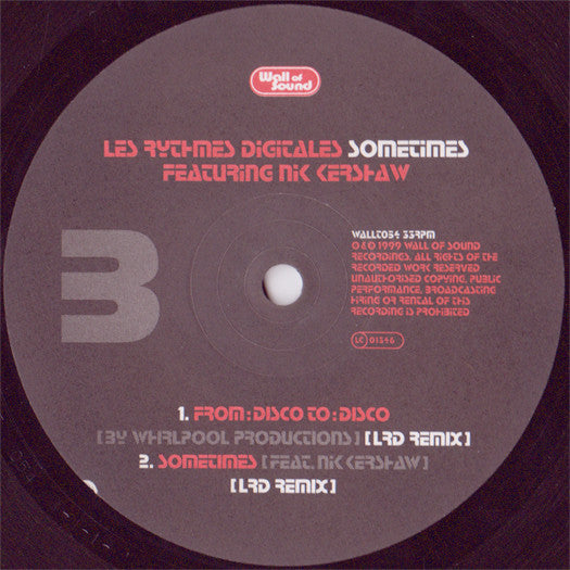 Les Rythmes Digitales : Sometimes (12")