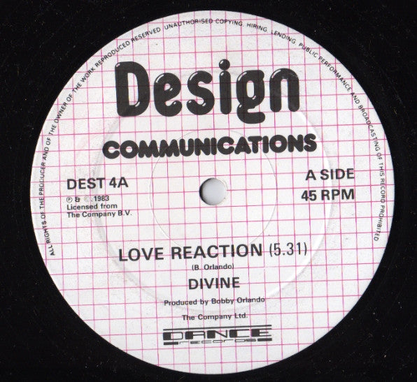 Divine : Love Reaction (12", Maxi)