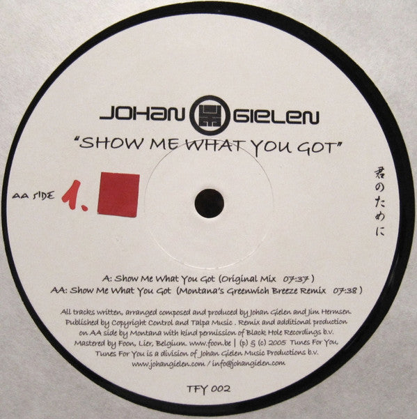 Johan Gielen : Show Me What You Got (12")