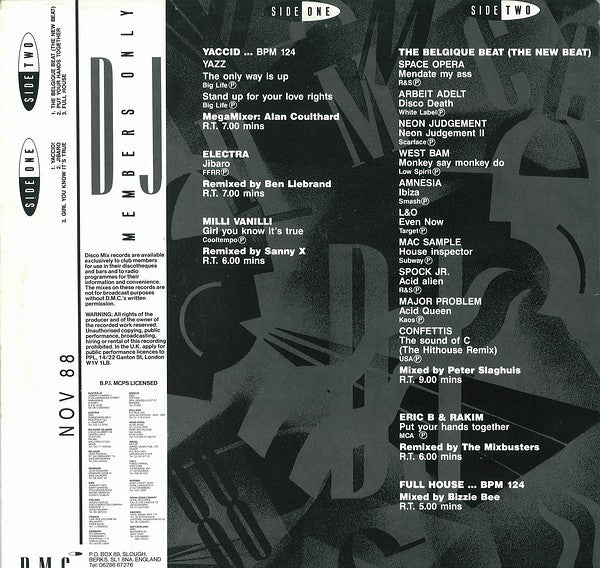 Various : November 88 - Mixes 2 (12", P/Mixed)