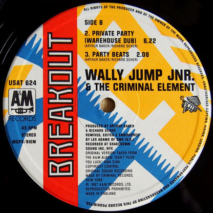 Wally Jump Jnr. & The Criminal Element* : Private Party (12")