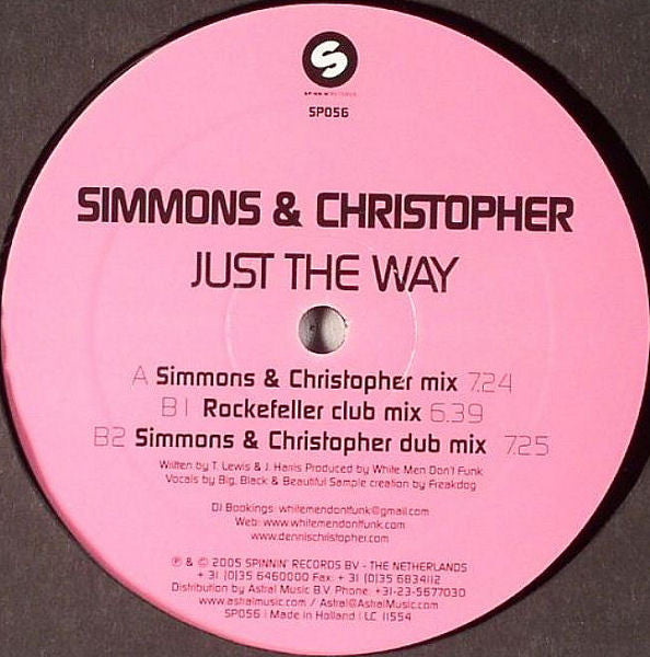 Simmons & Christopher : Just The Way (12")