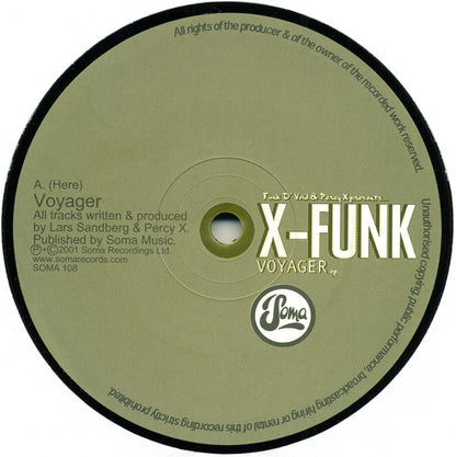 Funk D'Void & Percy X presents X-Funk : Voyager EP (12", EP)