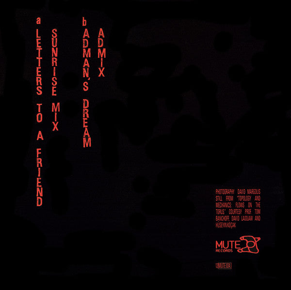 I Start Counting : Letters To A Friend (12", Single)