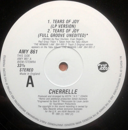 Cherrelle : Tears Of Joy (12")