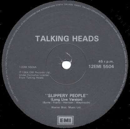 Talking Heads : Slippery People (12", Single)