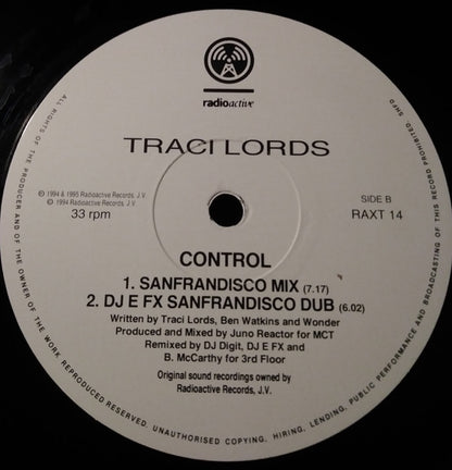 Traci Lords : Control (12", Single)