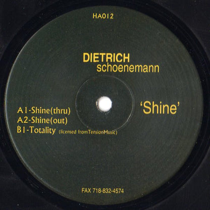 Dietrich Schoenemann : Shine (12")