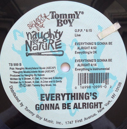 Naughty By Nature : Everything's Gonna Be Alright (12")