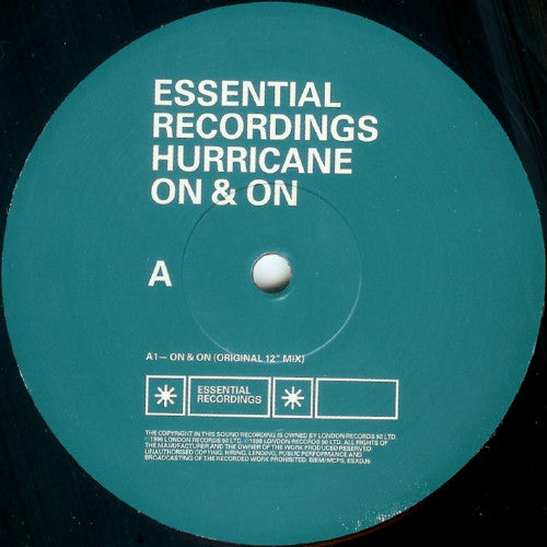 Hurricane : On & On (12", Promo)