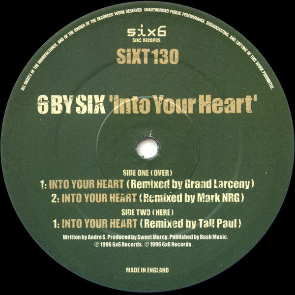 6 By Six : Into Your Heart (12")