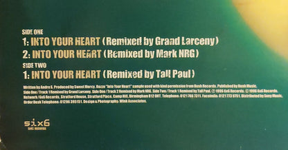 6 By Six : Into Your Heart (12")