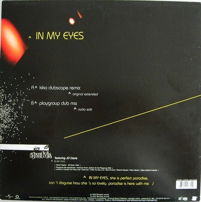 Sinema : In My Eyes (12")