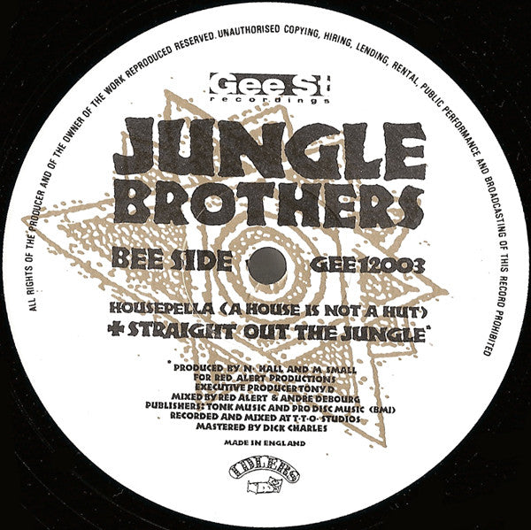 Richie Rich Meets Jungle Brothers : I'll House You (The Gee St. Reconstruction) (12")
