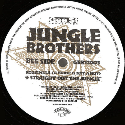 Richie Rich Meets Jungle Brothers : I'll House You (The Gee St. Reconstruction) (12")