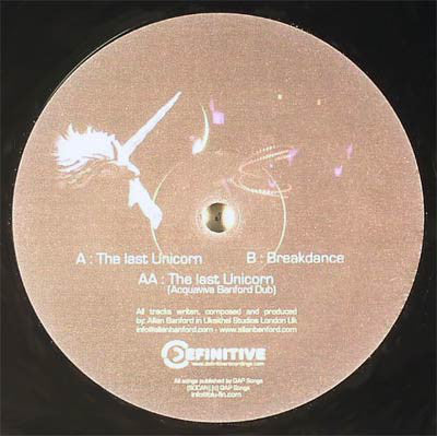 Allan Banford : The Last Unicorn (12")