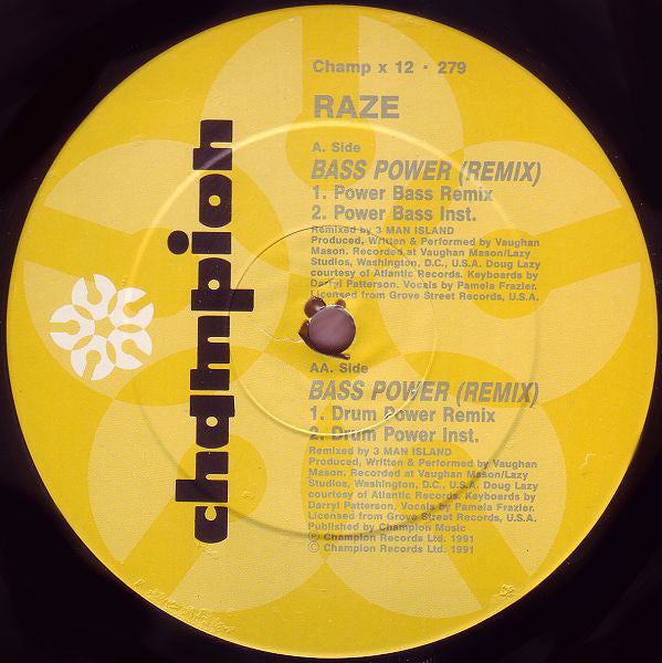 Raze : Bass Power (Remix) (12")