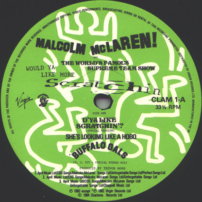 Malcolm McLaren & The World's Famous Supreme Team Show* : Would Ya Like More Scratchin (LP, Album, Mixed)