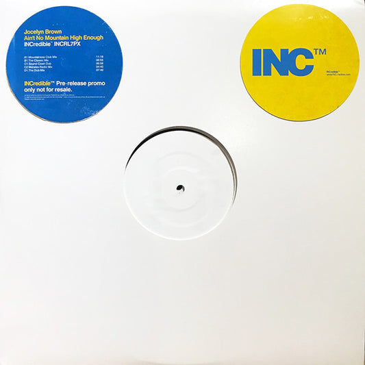 Jocelyn Brown : Ain't No Mountain High Enough (2x12", Promo, W/Lbl, Pre)