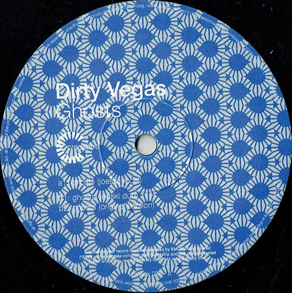 Dirty Vegas : Ghosts (12", Single, Promo)