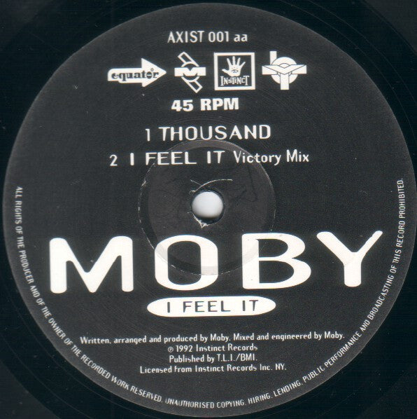 Moby : I Feel It + Thousand (12")