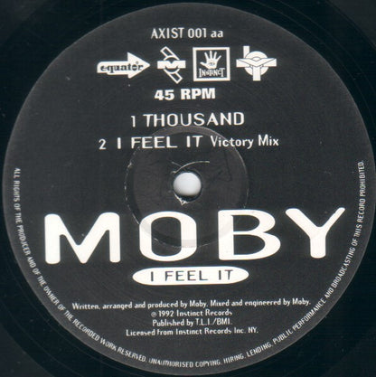 Moby : I Feel It + Thousand (12")