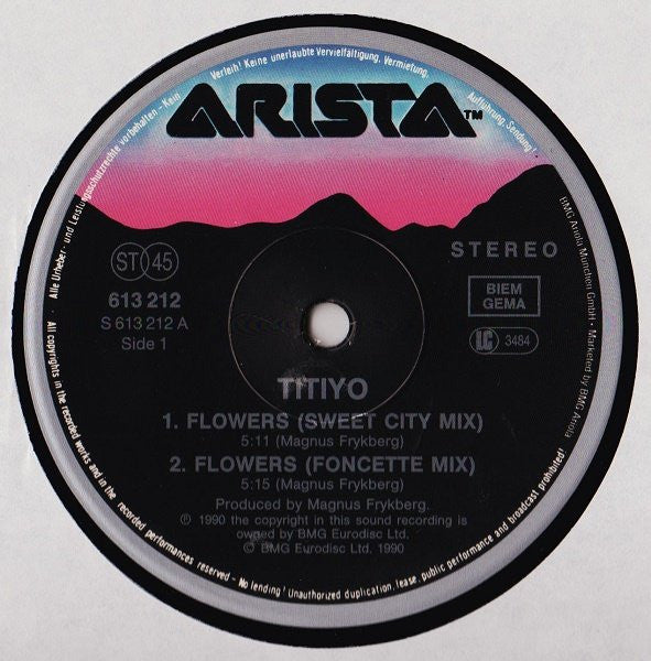 Titiyo : Flowers (12", Maxi)