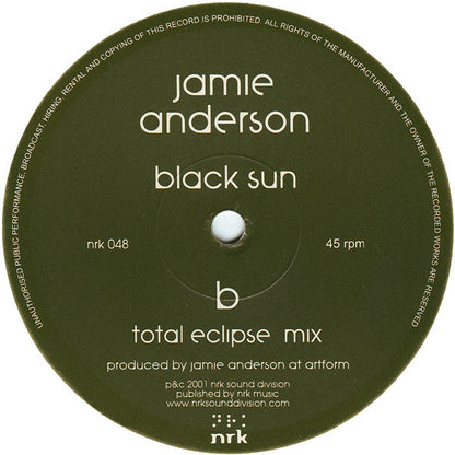 Jamie Anderson : Black Sun (12")