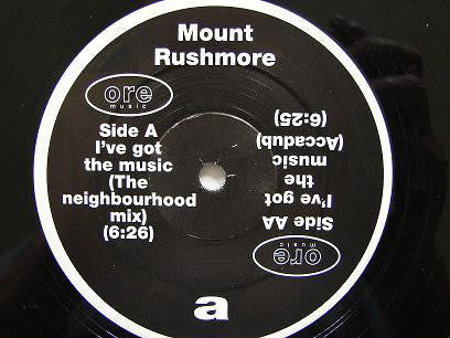 Mount Rushmore : I've Got The Music (12", Promo)