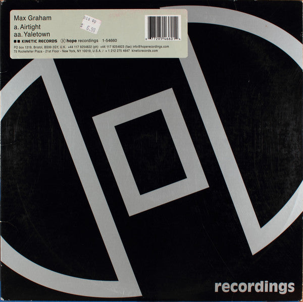 Max Graham : Airtight / Yaletown (12")