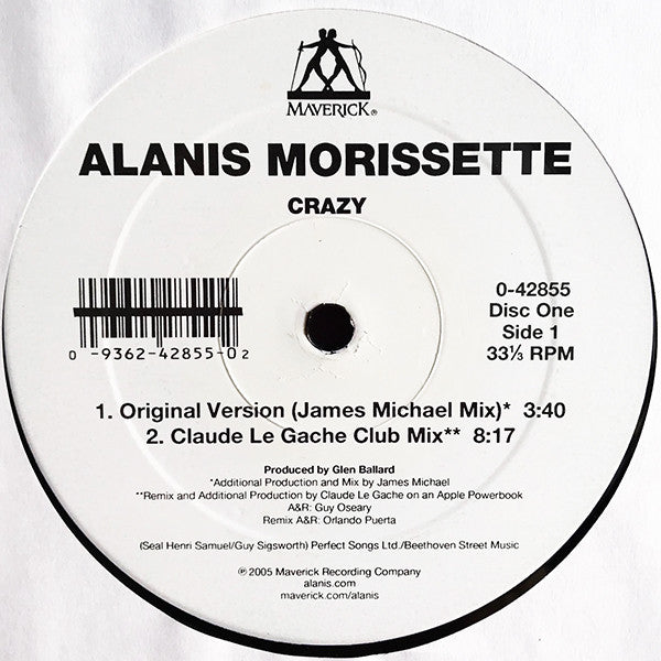 Alanis Morissette : Crazy (2x12")