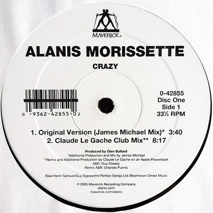 Alanis Morissette : Crazy (2x12")