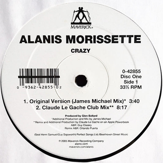 Alanis Morissette : Crazy (2x12")